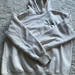 White Fox Cream Hoodie